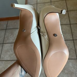 Brand new white booties
